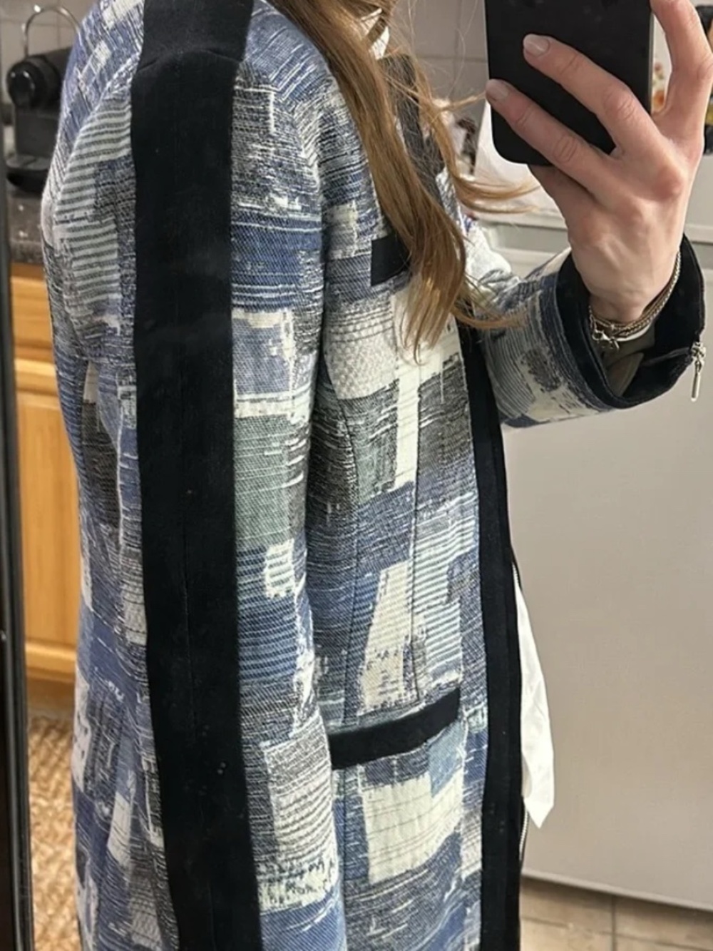 NWT Carlisle Anya Patch Denim Midi Jacket - Gorgeous! - Picture 6 of 7